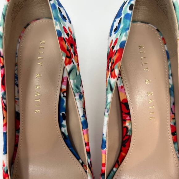 Kelly & Katie KK Misha Women's Heels Size 6.5 Floral - Picture 5 of 12